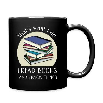 Book That's what I do reading know things - Tasse einfarbig - Schwarz - Rechts