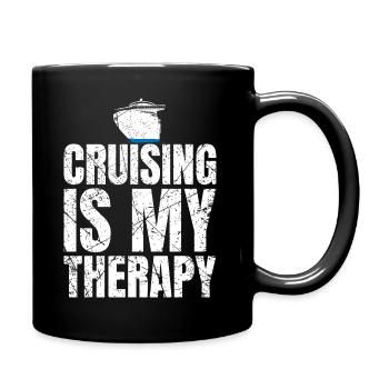 Cruising Is My Therapy Cruise9 - Full Colour Mug - black - Right