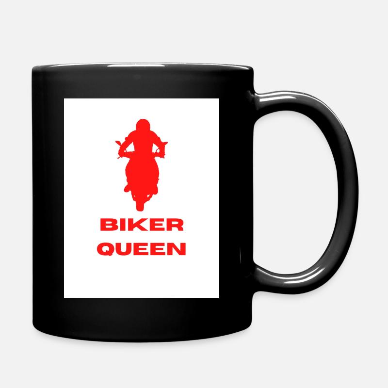 biker queen - Full Colour Mug - black
