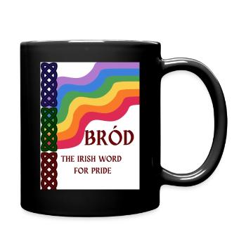 BRÓD, the Irish word for Pride. - Full Colour Mug - black - Right