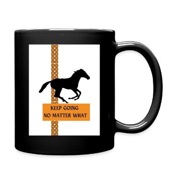 CONTINUEZ QUOI QU’IL ARRIVE - Mug uni - noir - Droite