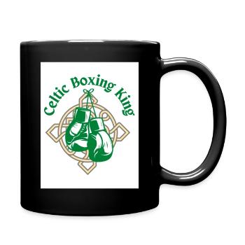 Keltischer Boxkönig - Tasse einfarbig - Schwarz - Rechts