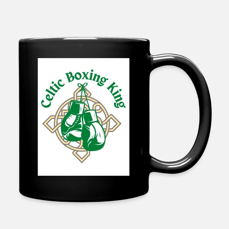 Celtic Boxing King - Full Colour Mug - black