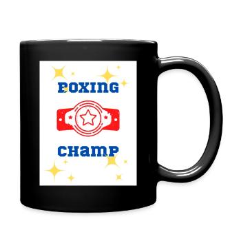 Champion de boxe - Mug uni - noir - Droite