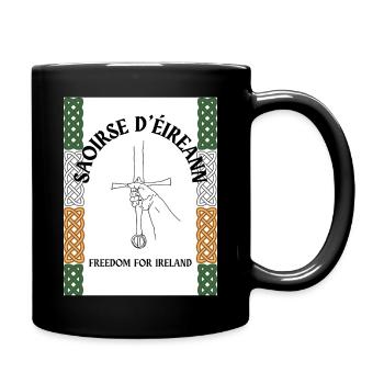 Freedom for Ireland - Full Colour Mug - black - Right