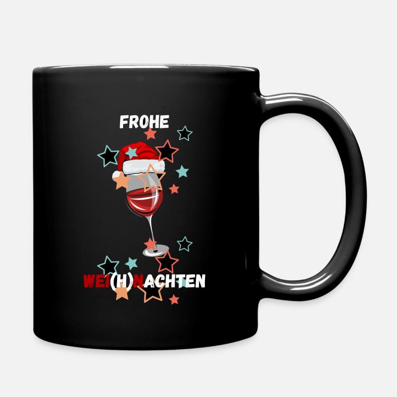 Frohe Weihnachten - Tasse einfarbig - Schwarz