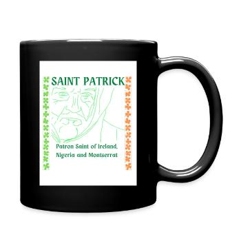 Saint Patrick - Full Colour Mug - black - Right