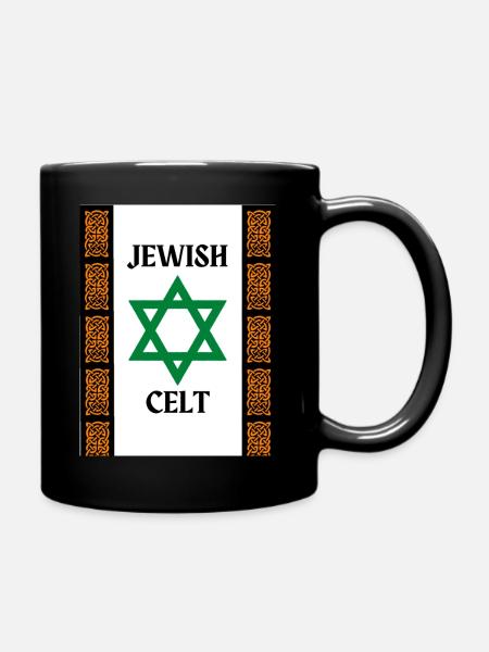 Jüdischer Kelt - Tasse einfarbig - Schwarz