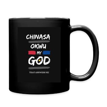 Dieu qui me répond - Mug uni - noir - Droite