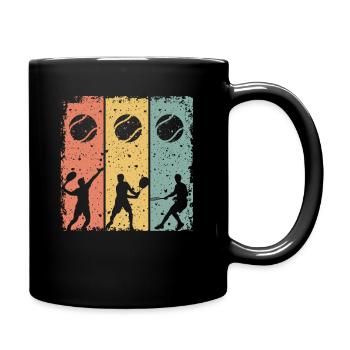 Tennis Rétro - Mug uni - noir - Droite