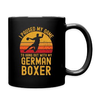 Handball et boxeurs allemands - Mug uni - noir - Droite