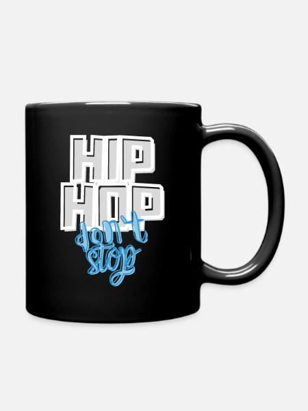 HIP HOP don‘t stop - Tasse einfarbig - Schwarz