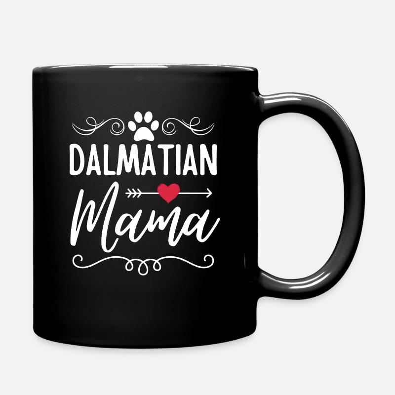 Dalmatiner Mama - Tasse einfarbig - Schwarz