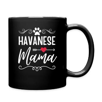 Havanese Mama - Full Colour Mug - black - Right