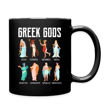 greek gods colour figures Design for a main greek - Full Colour Mug - black - Right