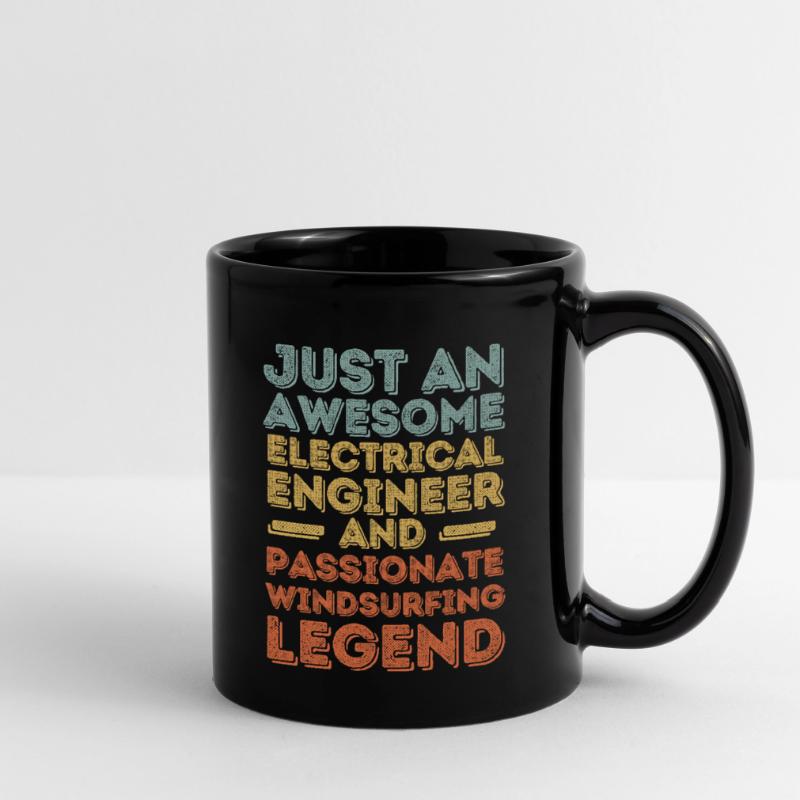 Electrical engineer windsurfing retro Full Colour Mug