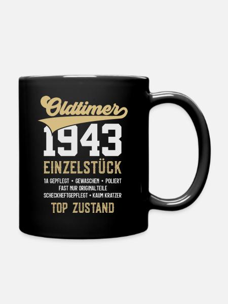83. GEBURTSTAG OLDTIMER 1943 - Tasse einfarbig - Schwarz
