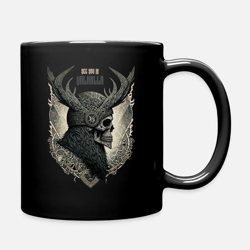 Rendez-vous au Valhalla - Mug uni - noir