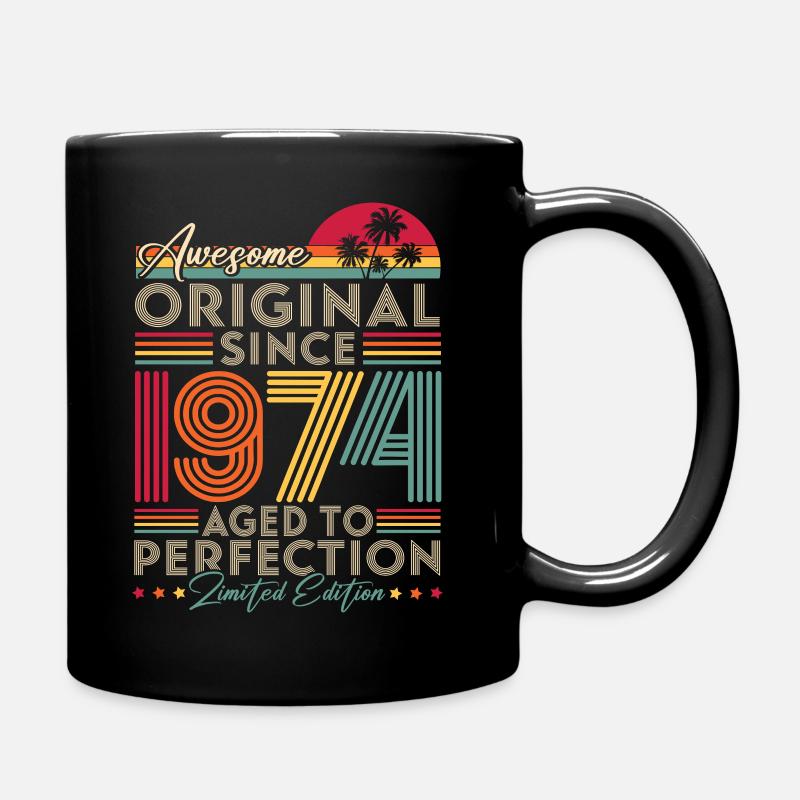 1974 Vintage Original Rétro Cadeau d’anniversaire - Mug uni - noir