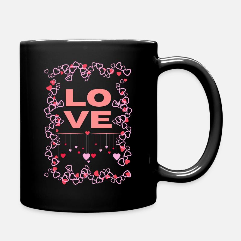Love - Tasse einfarbig - Schwarz