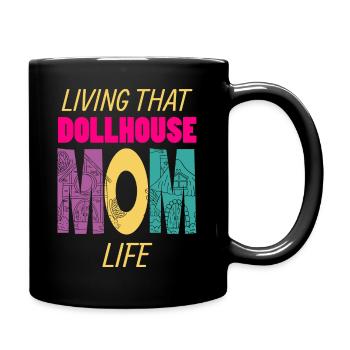 Vivre cette maison de poupée Maman Vie Puppenhaus - Mug uni - noir - Droite