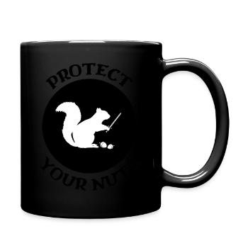 Protégez vos noix - Mug uni - noir - Droite