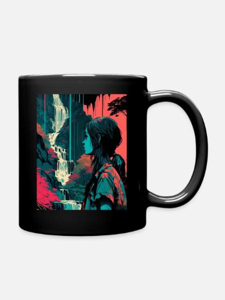 Ellie the last of us colorée - Mug uni - noir