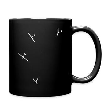 Segelflugzeug Segelfliegen Segelflug Segelflieger - Tasse einfarbig - Schwarz - Rechts