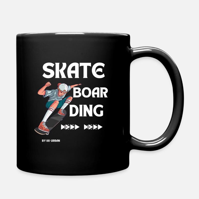 Skateboarding by kk-urban - Tasse einfarbig - Schwarz