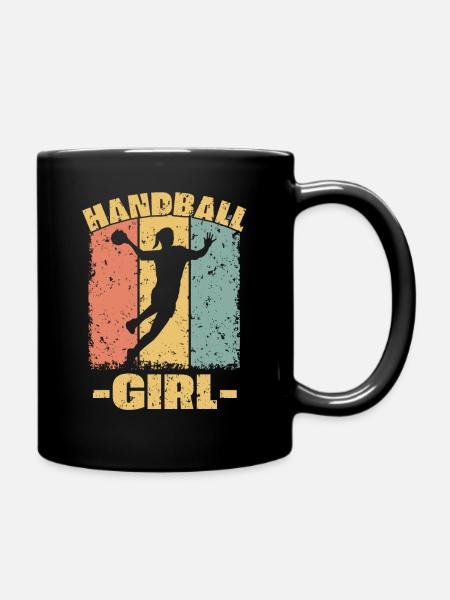 Handball féminin rétro - Mug uni - noir