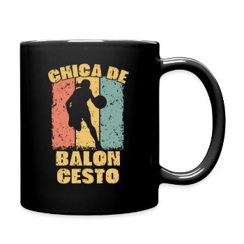Women Basketball retro - Full Colour Mug - black - Right