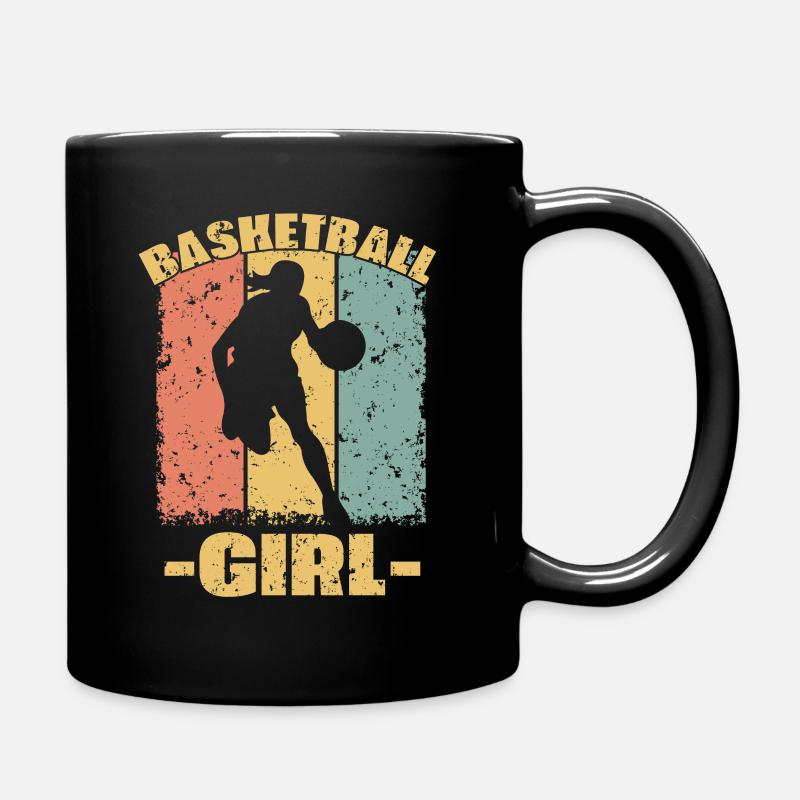 Basketball féminin rétro - Mug uni - noir