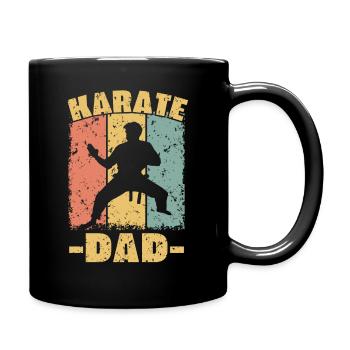 Karaté papa rétro - Mug uni - noir - Droite