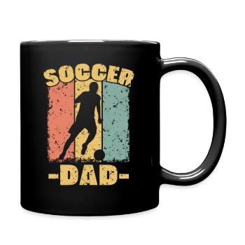 Soccer dad retro - Full Colour Mug - black - Right