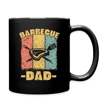 Barbecue papa rétro - Mug uni - noir - Droite