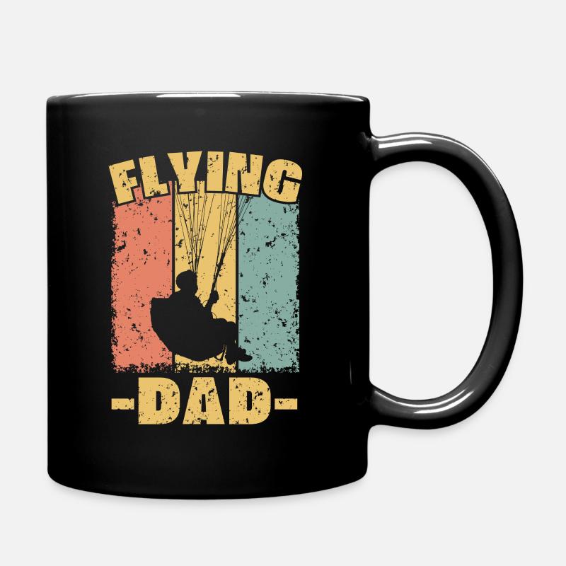 Parapente papa rétro - Mug uni - noir