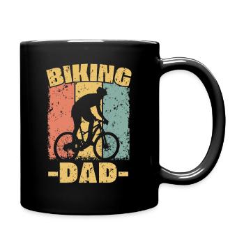 Papa vélo rétro - Mug uni - noir - Droite