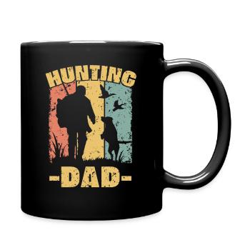 Papa de chasse rétro - Mug uni - noir - Droite