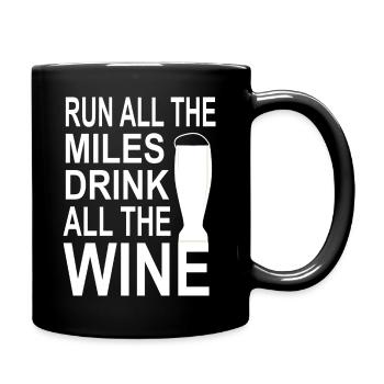 Bier Wein Whiskey Schnaps Alkohol - Tasse einfarbig - Schwarz - Rechts