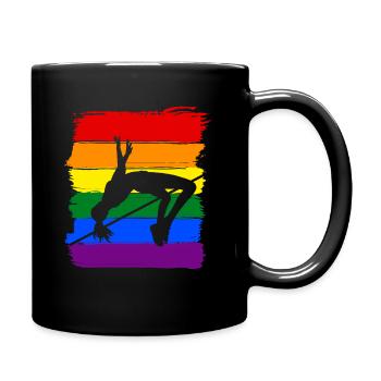 Frauen Hochspringen LGBT - Tasse einfarbig - Schwarz - Rechts