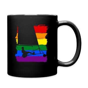 Sand-yachting LGBT Pride - Tasse einfarbig - Schwarz - Rechts