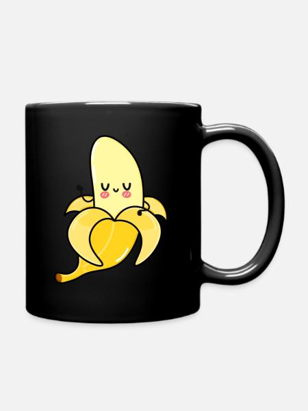 Banane - Mug uni - noir
