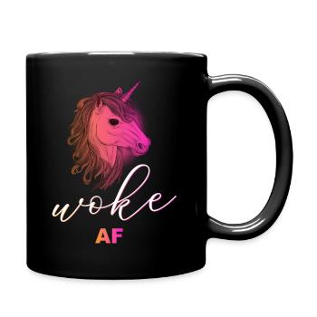 Autodérision : WOKE - Mug uni - noir - Droite
