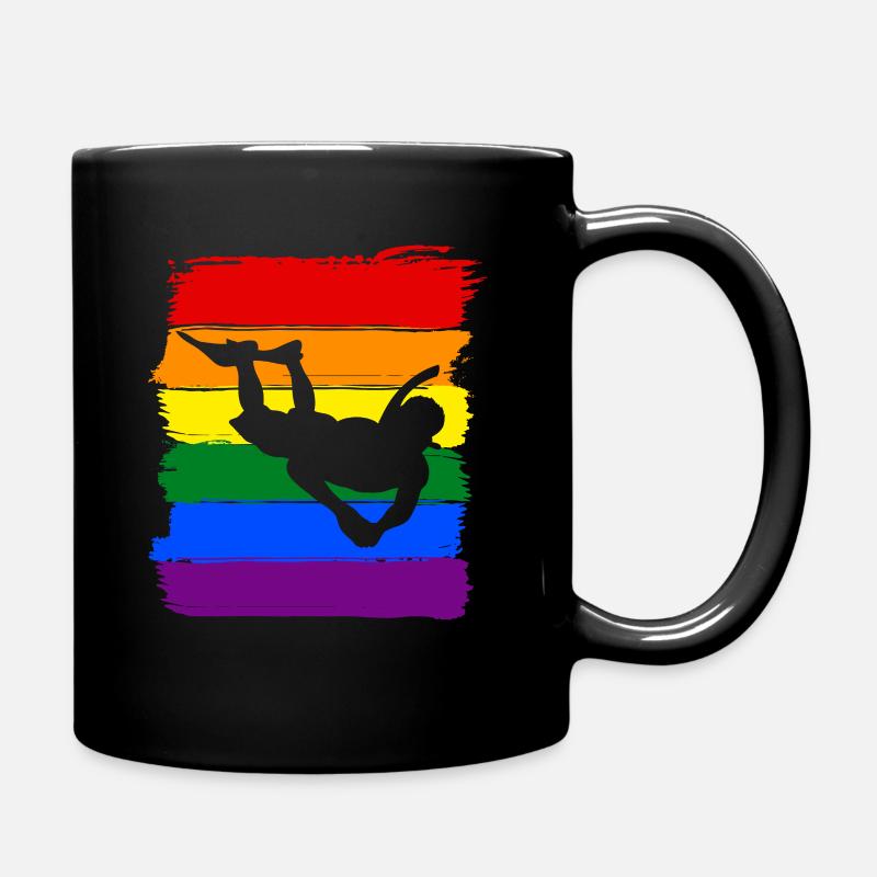 Schnorcheln LGBT Pride - Tasse einfarbig - Schwarz