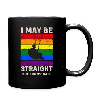 Droits LGBT en parapente - Mug uni - noir - Droite