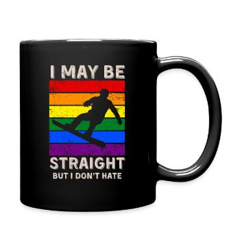 Snowboard Droits LGBT - Mug uni - noir - Droite