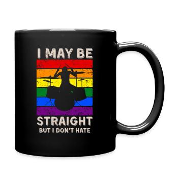 Tambouriner les droits LGBT - Mug uni - noir - Droite