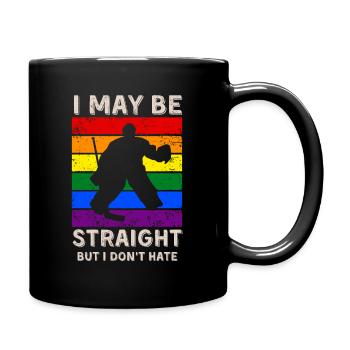 Eishockey LGBT-Rechte - Tasse einfarbig - Schwarz - Rechts