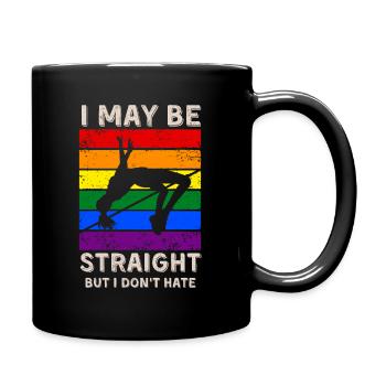 Hochspringende LGBT-Rechte - Tasse einfarbig - Schwarz - Rechts
