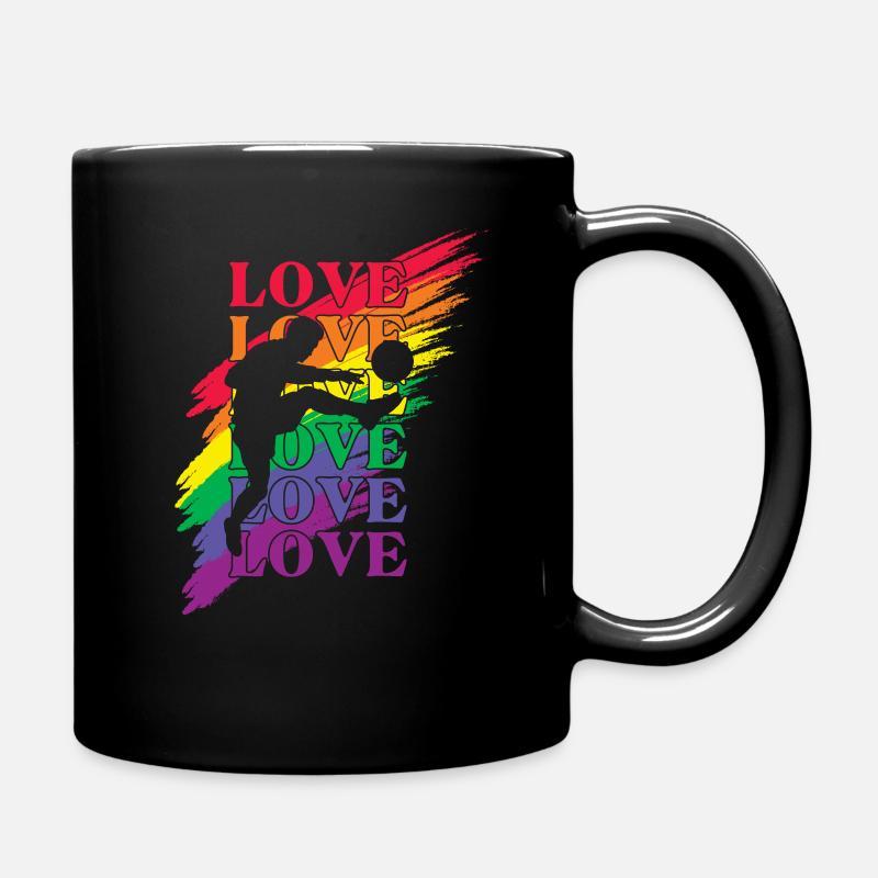 Soccer LGBT Pride - Mug uni - noir